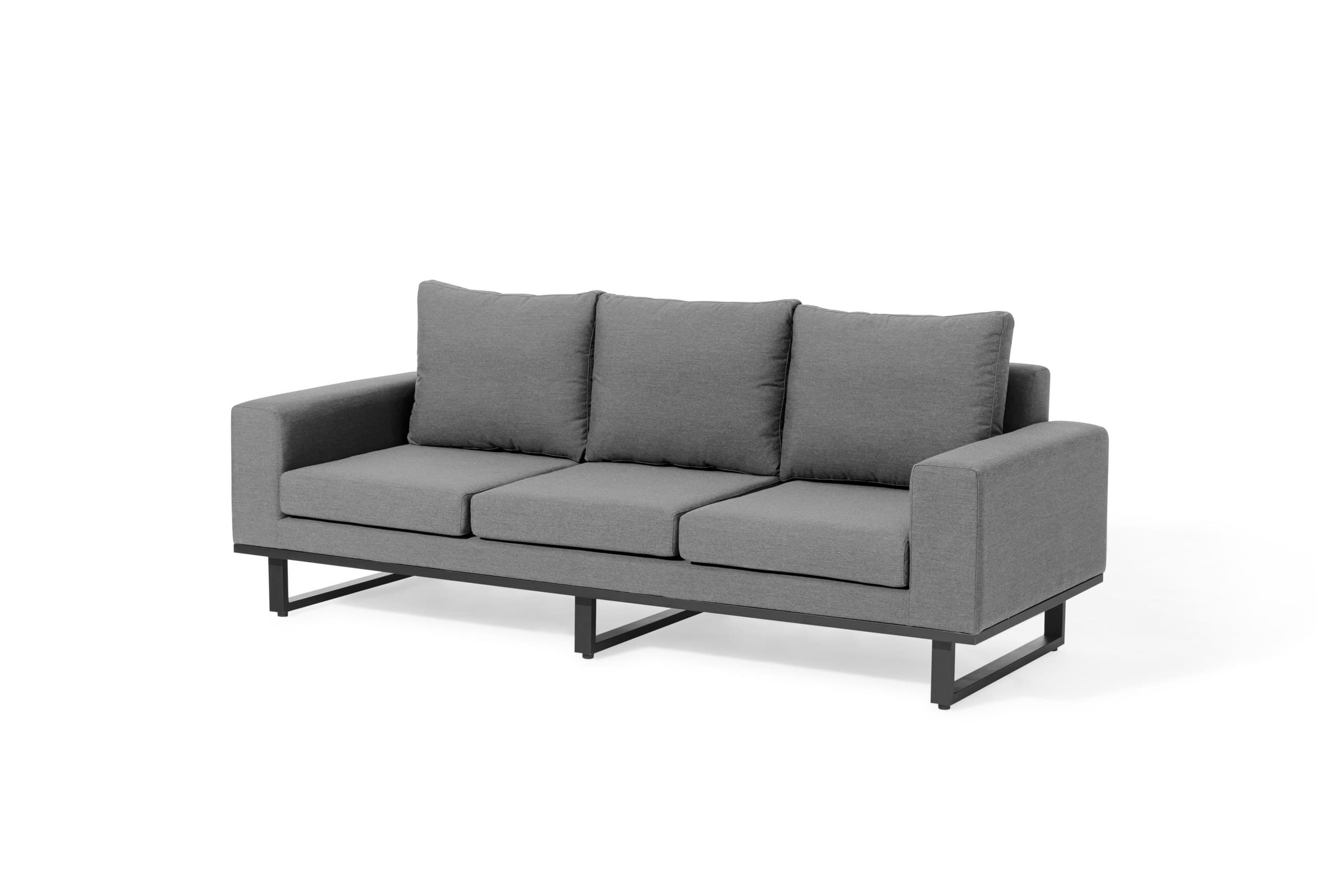Ethos three-seat outdoor sofa in grey